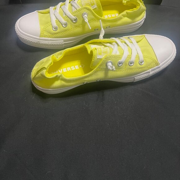 Women's Converse, Neon Yellow, Size 10 (Brand new in box) Slip on Sneaker - Picture 3 of 8